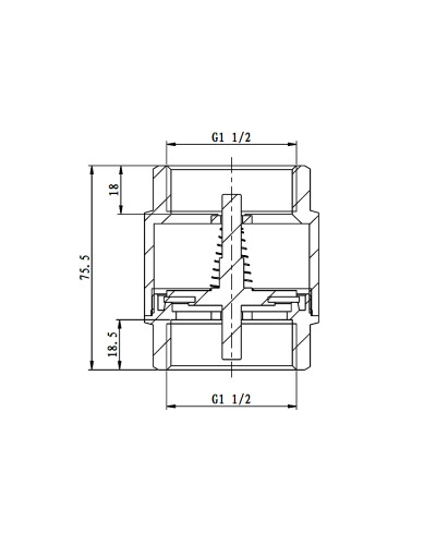 Зворотний клапан SD Forte 1" 1/2 SF240W40