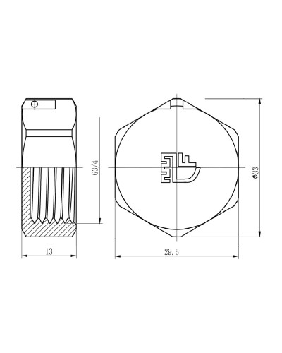 Заглушка SD Forte 3/4" ВР SF35220