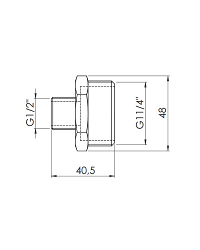 Ніпель редукційний SD Forte 1" 1/4х1/2" SF3593215