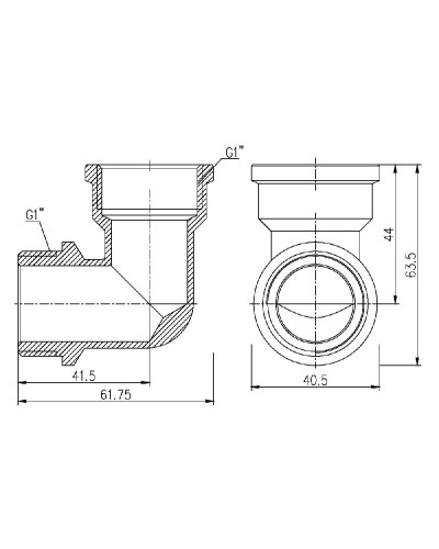 Кут SD Forte 1" ВЗ SF37225