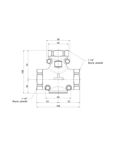 Антиконденсаційний клапан Icma 1" 1/4 45°C №133