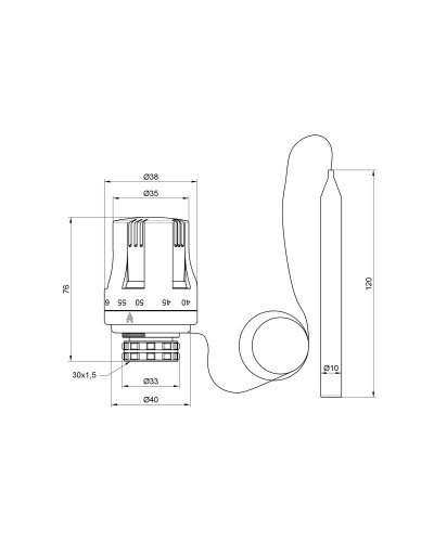 Термоголовка SD Plus 30х1,5 SD355