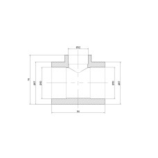 Трійник PPR Thermo Alliance 50х32х50