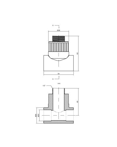 Трійник PPR Thermo Alliance 20х1/2"х20 ЗР