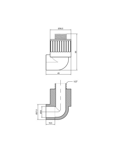 Кутик PPR Thermo Alliance 20х1/2" ЗР