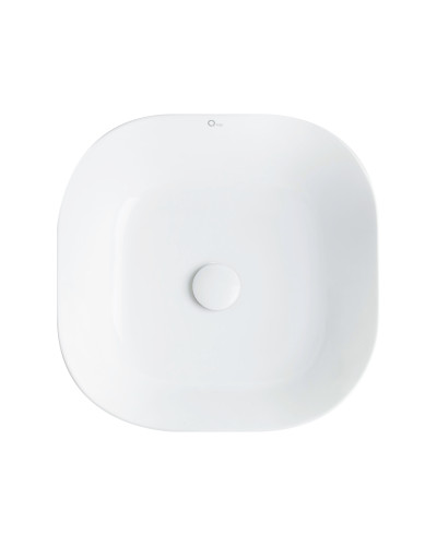 Раковина-чаша Qtap Kolibri 430х430х150 White з донним клапаном QT1011K396W