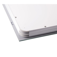 Дзеркало Qtap Mideya (DC-F937) 600х800 з LED-підсвічуванням Touch, з антизапотіванням, з годинником, димером, рег. яскравості QT2078F937W