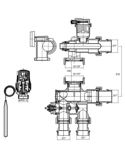 Змішувальна група SD Forte 1" SF007W25