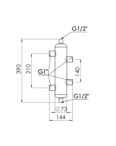 Гідрострілка SD Forte 1" 50 кВт SF29350