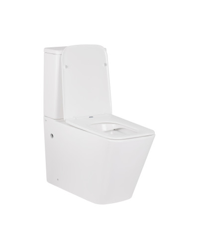 Унітаз-компакт Qtap Tern безобідковий з сидінням Soft-close QT17222093ARW