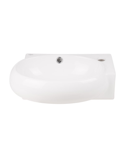 Раковина Qtap Leo 430x290x140 White з донним клапаном QT11115011RW