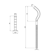 Кріплення SD Plus на чавунний радіатор 10х230 мм SD113230