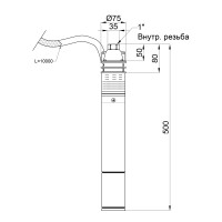 Насос заглибний вихровий Thermo Alliance 3SKM-75 0,55 кВт