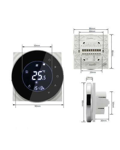 Провідний тиждневий термостат с WiFi BHT-6000-GALW