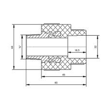Муфта PPR Blue Ocean 32х3/4" ЗР