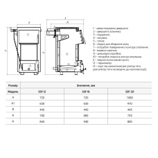 Котел твердопаливний сталевий Thermo Alliance Magnum V 4.0 SSF 16 з конфоркою (3 мм)