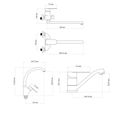 Набір змішувачів Lidz Tani (002M+0052+007F)