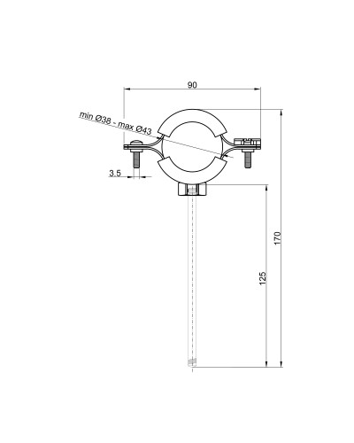 Хомут Thermo Alliance Forte 1 1/4" (D38-43 мм) SF10032