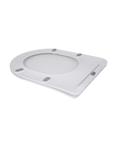 Унітаз підлоговий Qtap Vlasta Ultra Quiet безобідковий з сидінням Soft-close WHITE QT28228300W