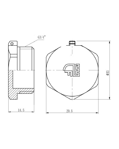 Заглушка SD Forte 3/4" ЗР SF35320