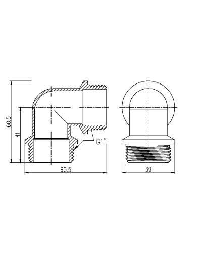 Кут SD Forte 1" ЗЗ SF37325