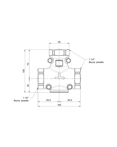 Антиконденсаційний клапан Icma 1" 1/4 55°C №133