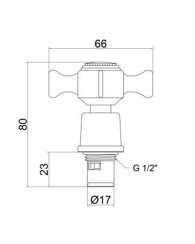 Кран-букса для змішувача Lidz Repair 22 1/2 пара LDREP22CRM22151 Chrome