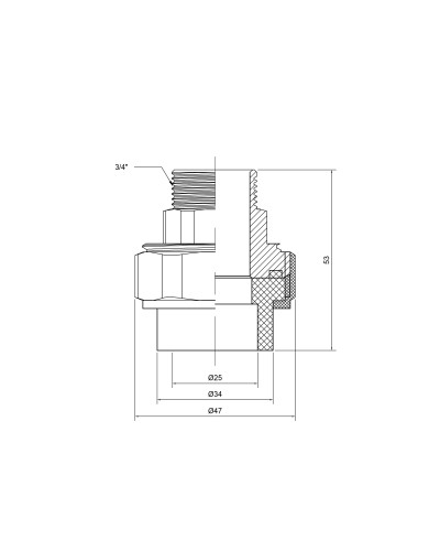 Згін "Американка" PPR Thermo Alliance 25х3/4" ЗР