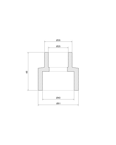 Муфта PPR Thermo Alliance 40х25