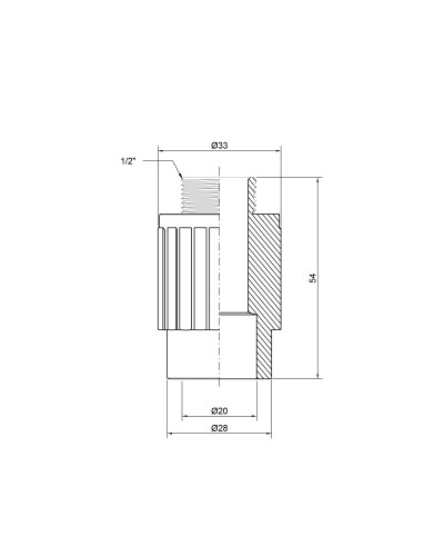 Муфта PPR Thermo Alliance 20х1/2" ЗР