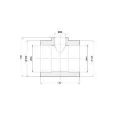 Трійник PPR Thermo Alliance 90х40х90