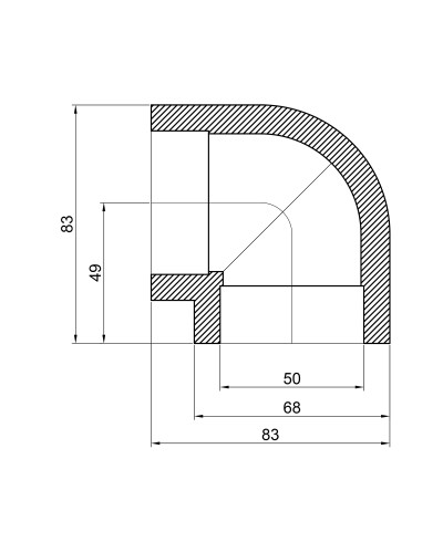 Кутик PPR Thermo Alliance 50, 90°