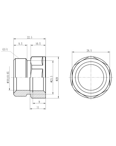 Муфта обтискна SD Forte 20х1/2" В SF171W2015