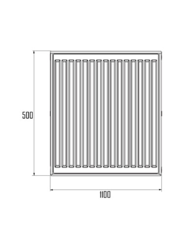 Радіатор сталевий Thermo Alliance 22 тип 500х1100 бічне підключення