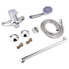 Змішувач для ванни Lidz Anny 005 з поворотним виливом (з душовим гарнітуром) (k40) LDANN005CRM35120 Chrome