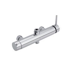 Душова система з верхнім тропічним душем універсальна Qtap Sloup на два споживача QT57103OC Chrome