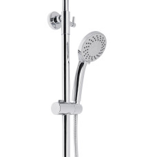 Душова система з верхнім тропічним душем універсальна Qtap Sloup на два споживача QT57103OC Chrome