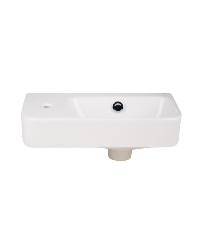 Раковина Qtap Tern 450х260х155 White з донним клапаном QT17115117LW