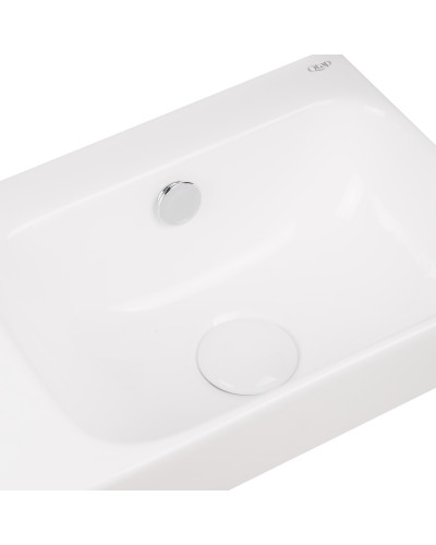 Раковина Qtap Tern 450х260х155 White з донним клапаном QT17115117LW