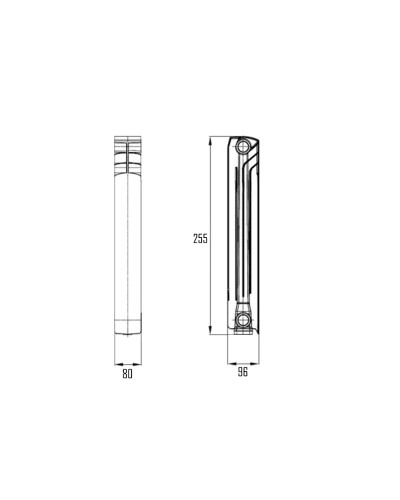 Радіатор біметалічний Thermo Alliance Bi-Ferrum 200/96 0,81 кг