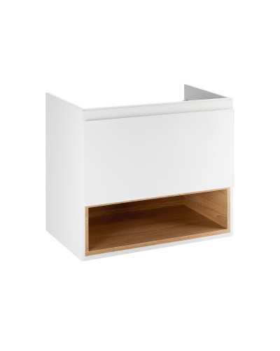 Тумба підвісна Qtap Robin 600х580х437 White/Whitish oak QT1374TPВ6001WWO