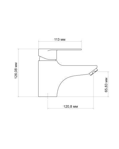 Змішувач для раковини Lidz Tani 001F1 (k40) LDTAN001F1CRM44957 Chrome