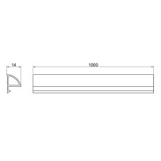 Набір декоративні планки для піддону та ванни (2x1м) + з'єднання + 2 ковпачки Qtap WCS011