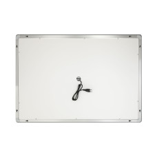 Дзеркало Qtap Mideya 1000х700 з LED-підсвічуванням Touch, з антизапотіванням, з годинником, димером, рег. яскравості QT2078NCF10070W