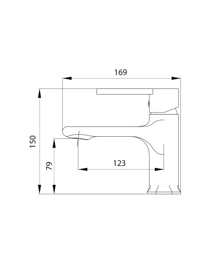 Змішувач для раковини Qtap Taurus QTTAU270CRM45659 Chrome