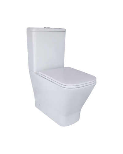 Унітаз-компакт Qtap Cardinal Ultra Quiet безободковий з сидінням Soft-close QT04222168AUQ3W