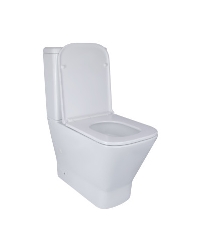 Унітаз-компакт Qtap Cardinal Ultra Quiet безободковий з сидінням Soft-close QT04222168AUQ3W