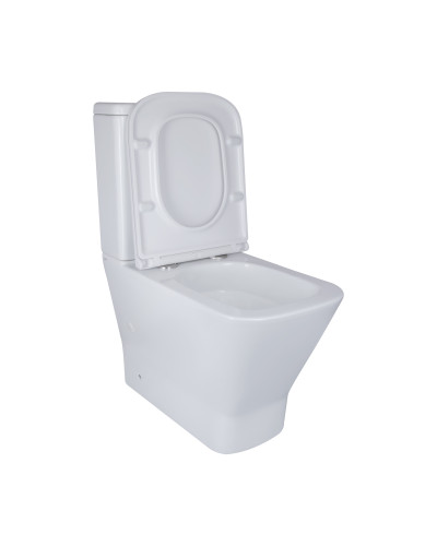 Унітаз-компакт Qtap Cardinal Ultra Quiet безободковий з сидінням Soft-close QT04222168AUQ3W