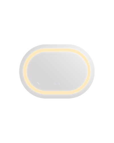 Дзеркало Qtap Gemini 500х700 з LED-підсвічуванням Touch, з антизапотіванням, з димером, рег. темп. кольору (3000-6500K) Reverse QT2578R5070