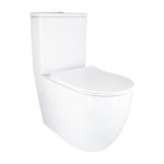 Унітаз підлоговий Qtap Grand Ultra Quiet безобідковий з сидінням Soft-close WHITE QT26228301W